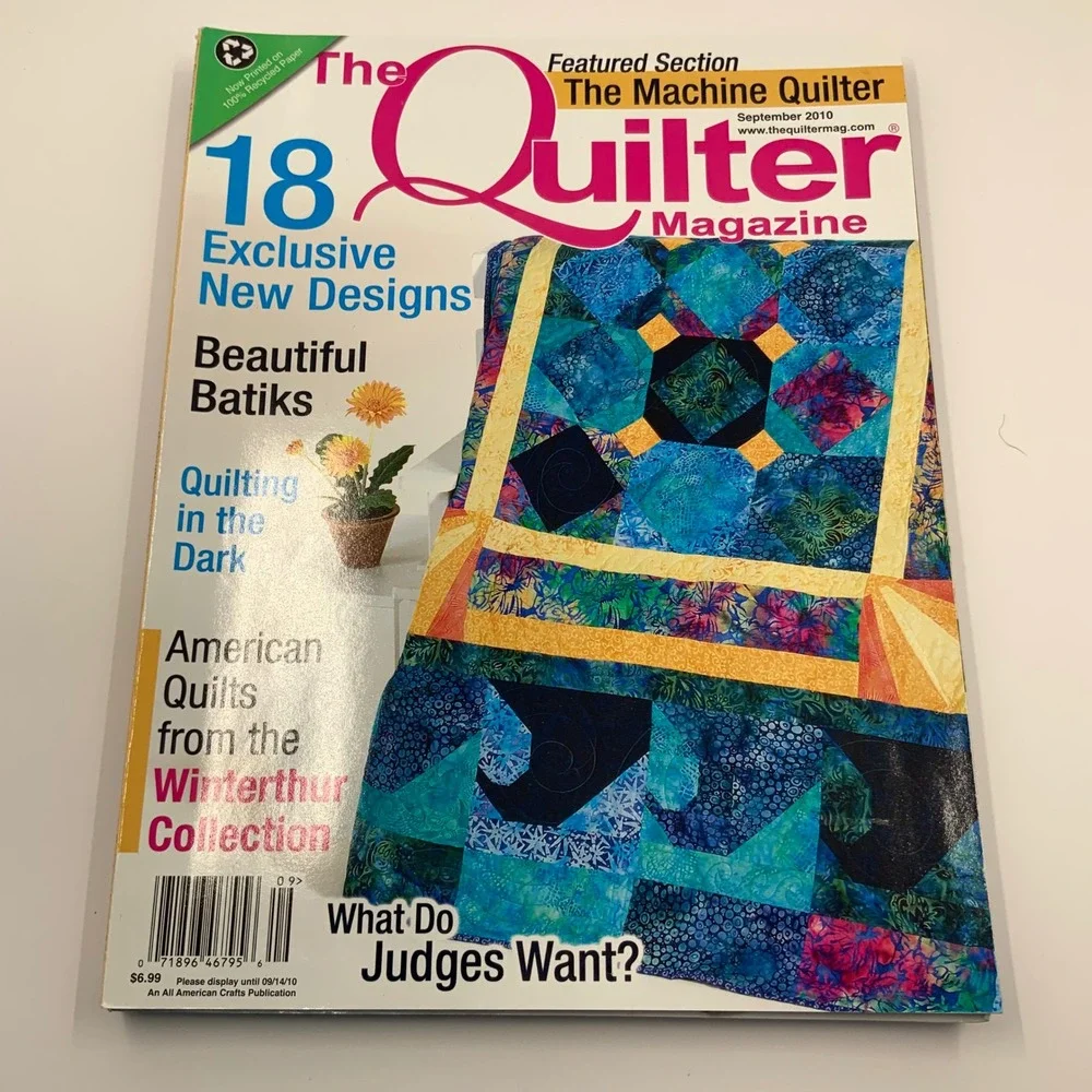 The Quilter‎ Magazine Lot of 9 Issues 2010-2011 Patterns Holiday Seasonal Sewing